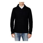 Heren V-hals Gebreide Trui voor Herfst/Winter Jack & Jones , Black , H...