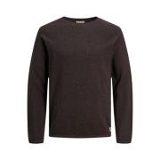 Round-neck Knitwear Jack & Jones , Brown , Heren