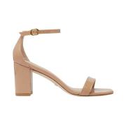 Roze huidkleurige Nudistcurve sandalen Stuart Weitzman , Beige , Dames