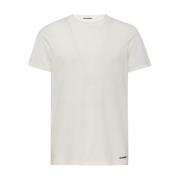Witte Katoenen Crewneck T-shirt Jil Sander , White , Heren