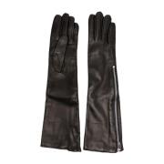 Zwarte Handschoenen - Stijlvol Model Jil Sander , Black , Dames