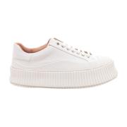 Canvas Veterschoenen voor Dames Jil Sander , White , Dames