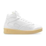 Hoge sneakers met logo Jil Sander , White , Heren