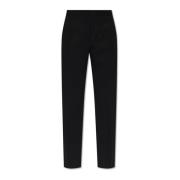 Plooivoorpantalon Jil Sander , Black , Dames