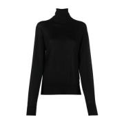 Zwarte coltrui Jil Sander , Black , Dames