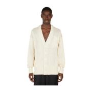 Minimalistische Logo Gebreide Cardigan Jil Sander , Beige , Heren