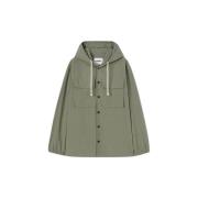 Oversized Katoenen Overhemd met Knopen Jil Sander , Green , Heren