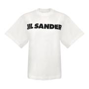 Tijdloos minimalistisch T-shirt in crème Jil Sander , Multicolor , Her...