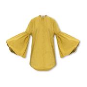 Shirt met pofmouwen Jil Sander , Yellow , Dames