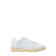 Minimalistische Leren Sneakers Jil Sander , White , Heren