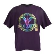 Unieke Artistieke T-Shirts voor Vrouwen Carlo Colucci , Purple , Dames
