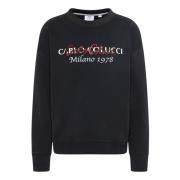 Oversize Sweatshirt Casual Stijl Carlo Colucci , Black , Heren