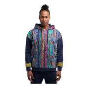 Oversized Sweatjacke De Min Carlo Colucci , Multicolor , Heren