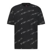 D`Aurelio Oversize T-Shirt Carlo Colucci , Black , Heren