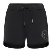 De Amicis Geborduurde Sweatshorts Carlo Colucci , Black , Dames