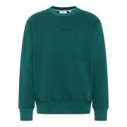 Casual Sweatshirt uit Basic Collectie Carlo Colucci , Green , Heren