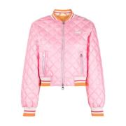 Roze Diamond-Quilted Bomberjack Duvetica , Pink , Dames