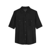 Short Sleeve Shirts Majestic Filatures , Black , Dames