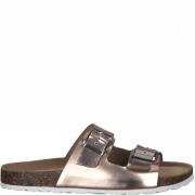 Rose Metallic Casual Flat Slippers Marco Tozzi , Pink , Dames