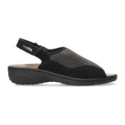 Comfortabele Gisella damessandaal Mephisto , Black , Dames