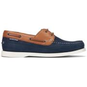 Veterschoenen - Navy Blue Nubuck Mephisto , Blue , Heren