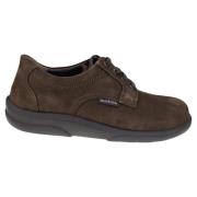 Veterschoen met brede pasvorm Mephisto , Brown , Heren