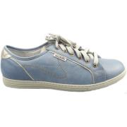 Cloud Blue Leren Sneaker voor Dames Mephisto , Blue , Dames