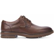 Hazelnootbruine Leren Veterschoen voor Heren Mephisto , Brown , Heren