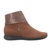 Stijlvolle Dames Enkellaars Mephisto , Brown , Dames