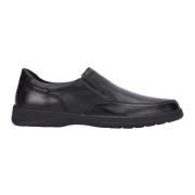 Zachte Leren Herenloafer Mephisto , Black , Heren