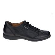 Elegante Heren Sneaker van Leer Mephisto , Black , Heren