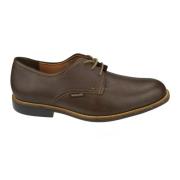 Elegante donkerbruine leren schoen Mephisto , Beige , Heren