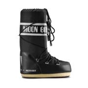 Icon Nylon Boots Moon Boot , Black , Dames