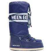 Nylonlaarzen met logoprint Moon Boot , Blue , Dames