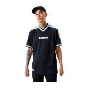 Camiseta raiders contrastpaneel ovszd tee lasrai New Era , Black , Her...