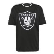 Camiseta raiders nfl taping oversized tee lasrai New Era , Black , Her...