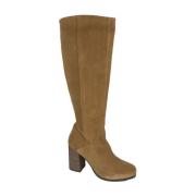 Gemarmerde Overknee Laarzen in Mosterdgeel Tamaris , Brown , Dames