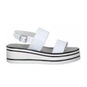 Elegante witte platte sandalen voor vrouwen Tamaris , White , Dames