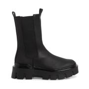 Klassieke zwarte casual gesloten enkellaarsjes Tamaris , Black , Dames