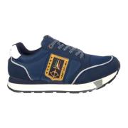 Klassieke Sneakers met Tricolor Pijlen in Blauw Aeronautica Militare ,...
