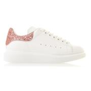 Premium Leren Oversized Sneakers voor Dames Alexander McQueen , White ...