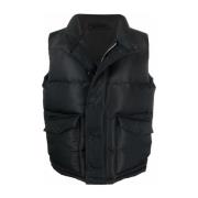 Zwart Polyamide Vest - Ss22 Collectie Alexander McQueen , Black , Here...