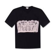 T-Shirts Alexander McQueen , Black , Dames