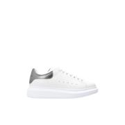 Witte Sneakers met Metallic Hiel Alexander McQueen , White , Dames