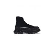 Hoge Canvas Sneakers Alexander McQueen , Black , Heren