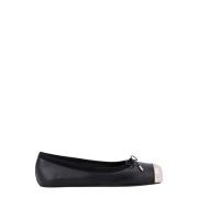 Stoere Leren Ballerina`s Alexander McQueen , Black , Dames