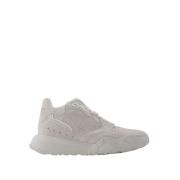 Beige Leren Hoge Sneakers Alexander McQueen , Beige , Heren