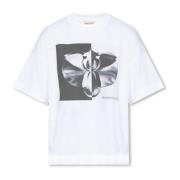 T-Shirts Alexander McQueen , White , Dames