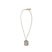 Messingplaat Cameo Ketting Alexander McQueen , Multicolor , Dames