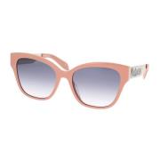 McQueen Graffiti Cat-Eye Zonnebril Alexander McQueen , Pink , Unisex